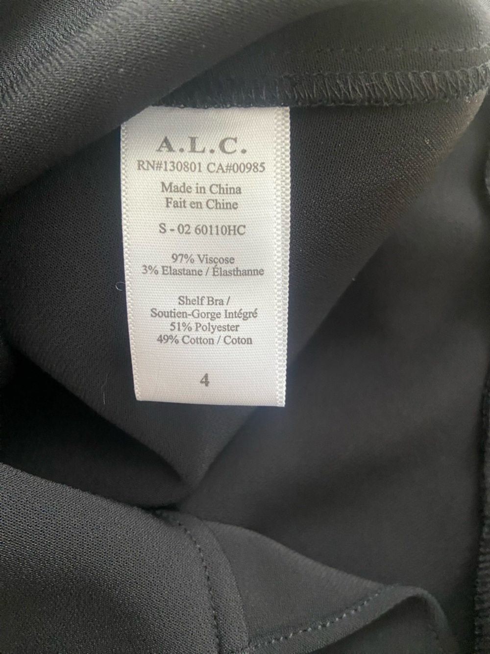 Revolve A.L.C. Romy Strapless Mini Dress Black Ruffle Size 4 NWOT - Picture 6 of 10